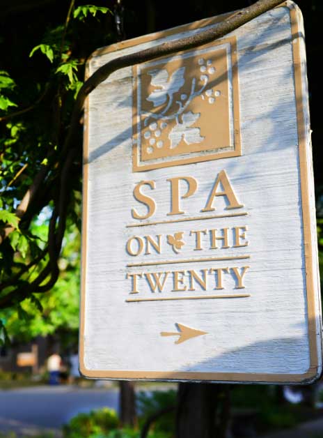 Spa On the Twenty Sign