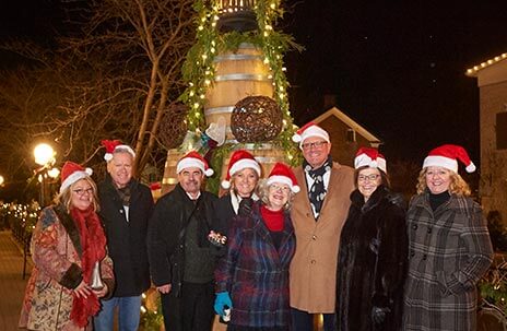 Christmas Carolling at Christmas in Jordan Village in Jordan, ON